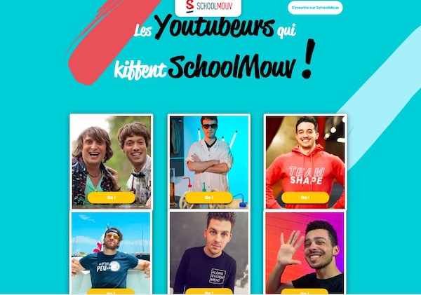 site school mouv youtuber